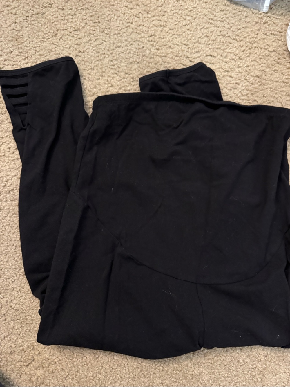 Motherhood Black Maternity Crop Leggings